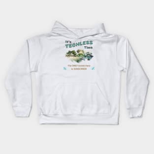 Techless Time Tropical Island Water Sports Beach Kids Hoodie